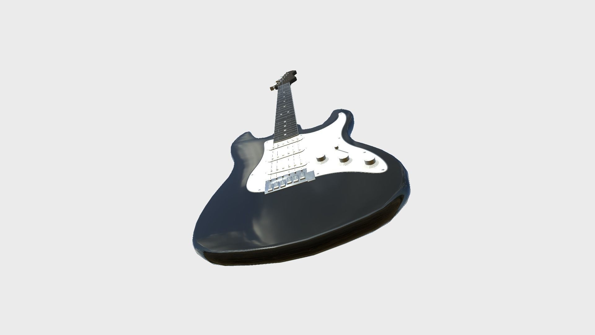 Electric Guitars 08 Colors - Music Instrument Design 3D Model Collection_43