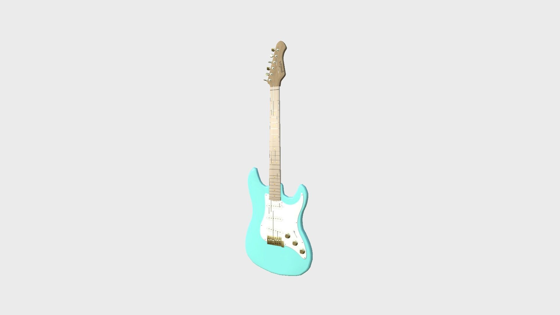 Electric Guitars 08 Colors - Music Instrument Design 3D Model Collection_19