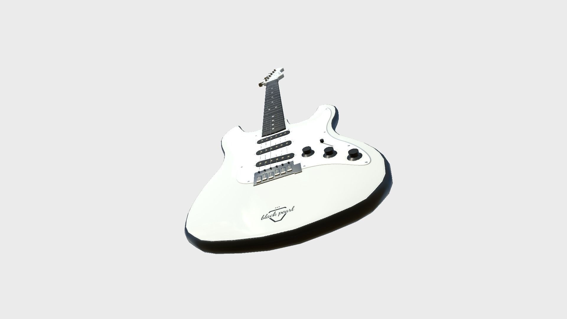 Electric Guitars 08 Colors - Music Instrument Design 3D Model Collection_41