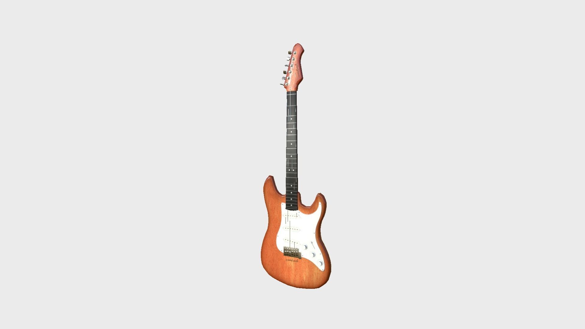 Electric Guitars 08 Colors - Music Instrument Design 3D Model Collection_30