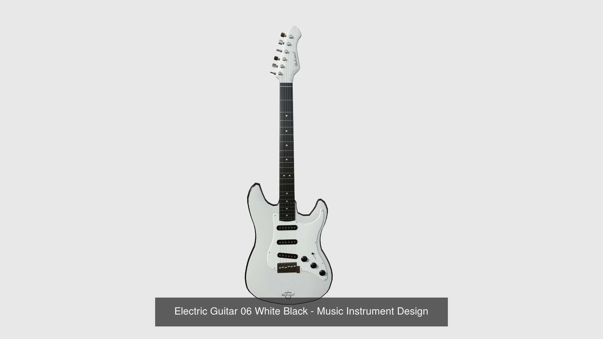 Electric Guitars 08 Colors - Music Instrument Design 3D Model Collection_6