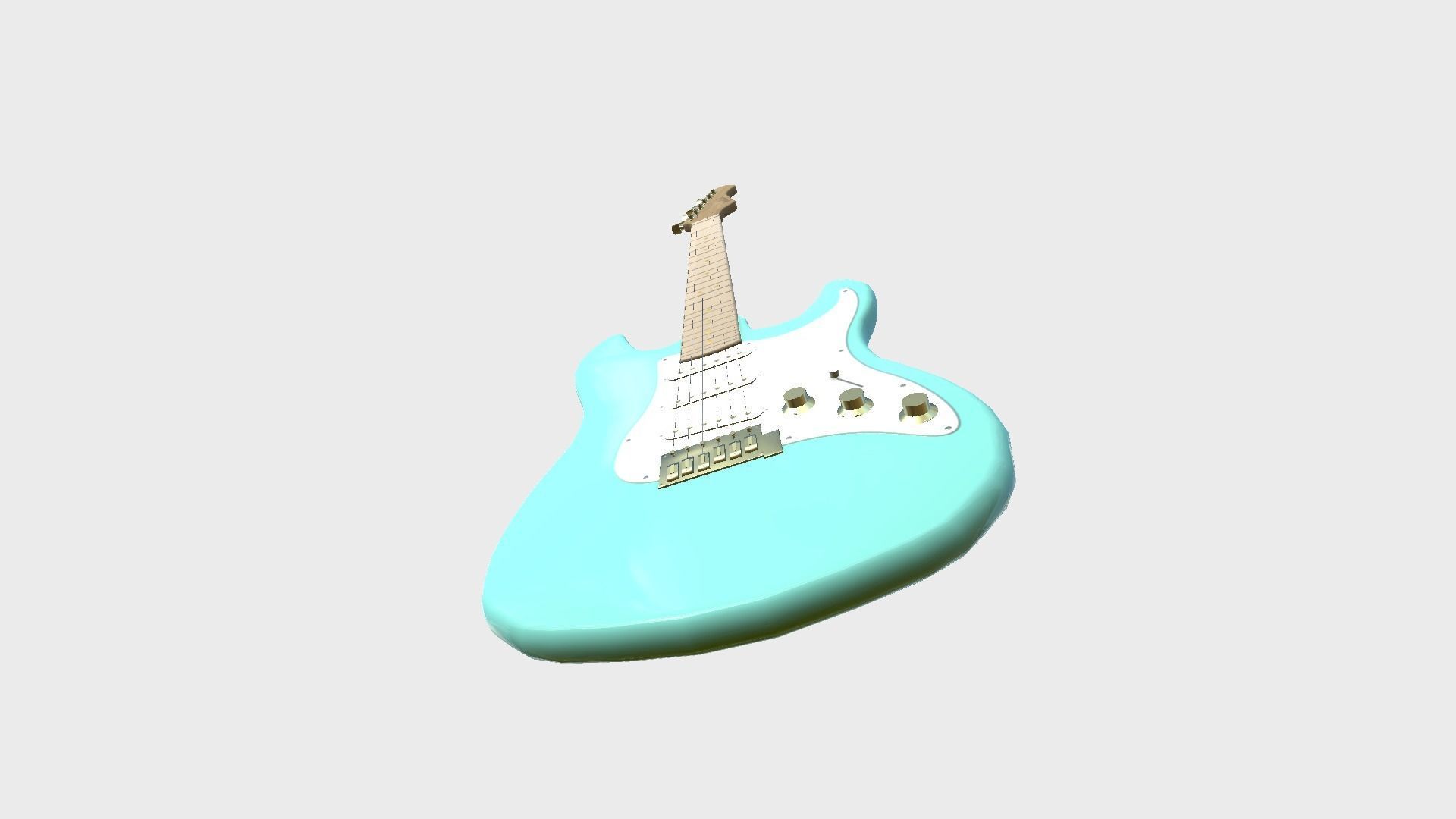 Electric Guitars 08 Colors - Music Instrument Design 3D Model Collection_40