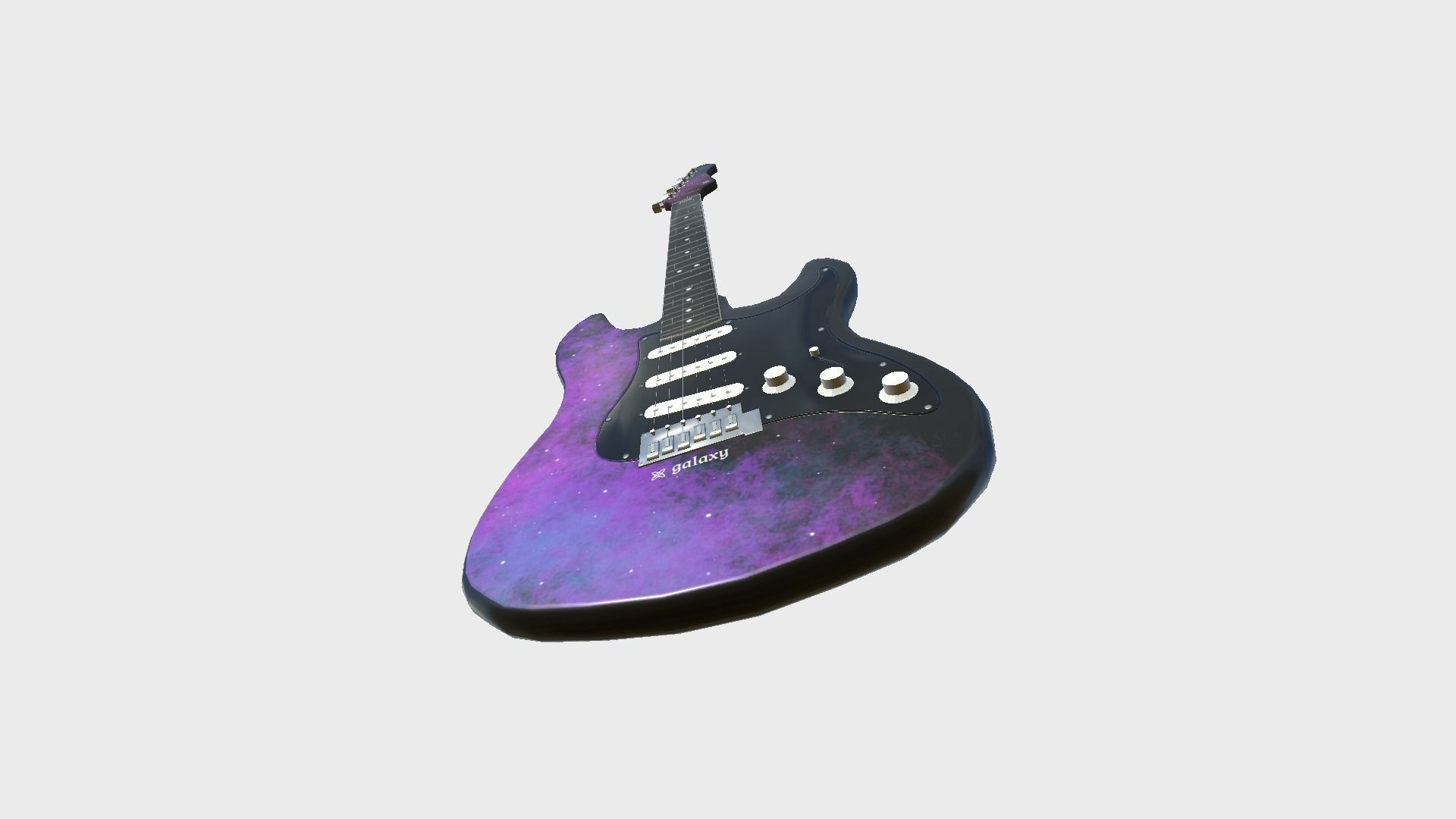 Electric Guitars 08 Colors - Music Instrument Design 3D Model Collection_45