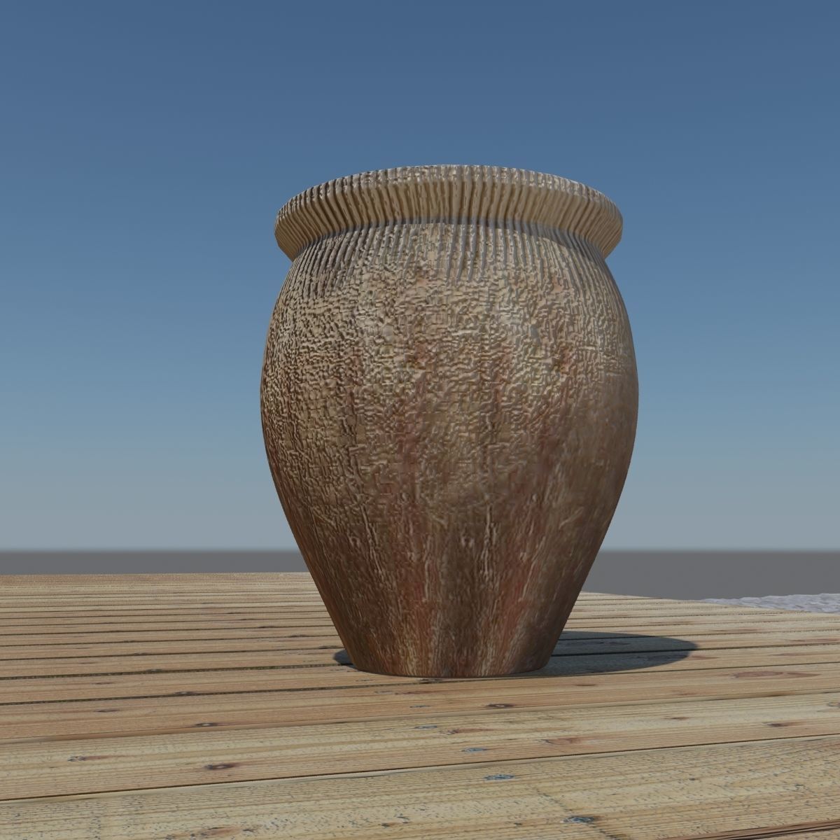 Clay Pot - Planter 3D model_1