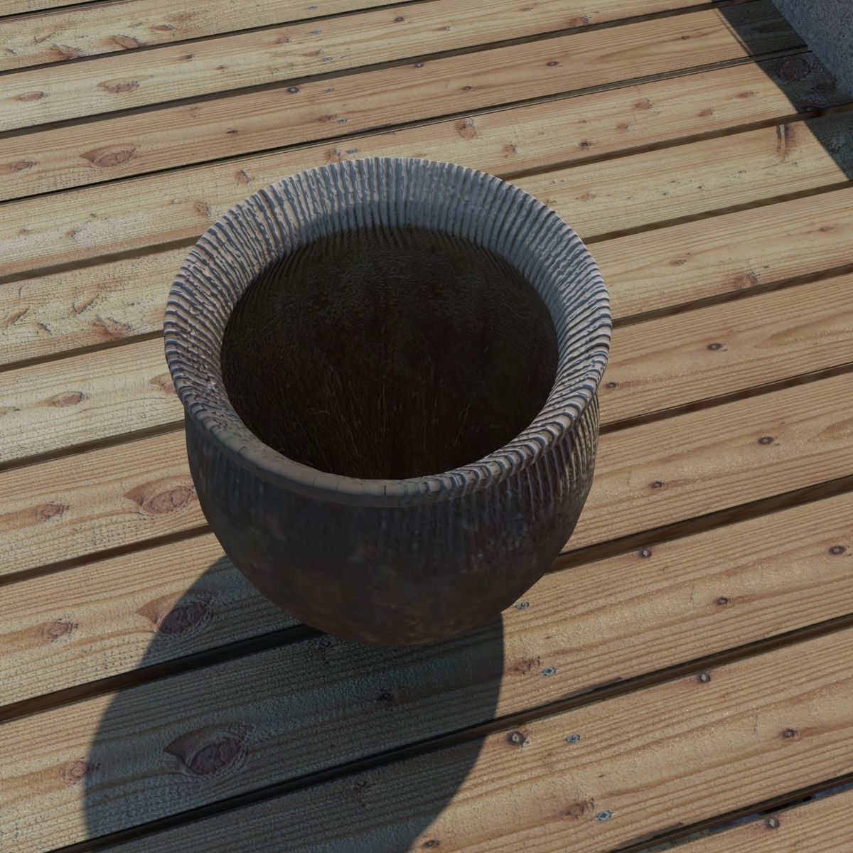 Clay Pot - Planter 3D model_2