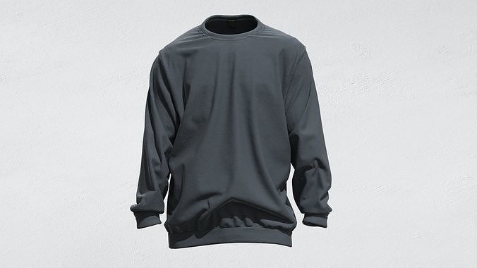 Realistic 3D model of Mens Sweatshirt  3D model