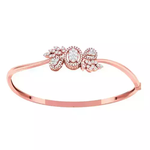 High Jewelry Diamond Bracelet 3dm stl 1-render detail