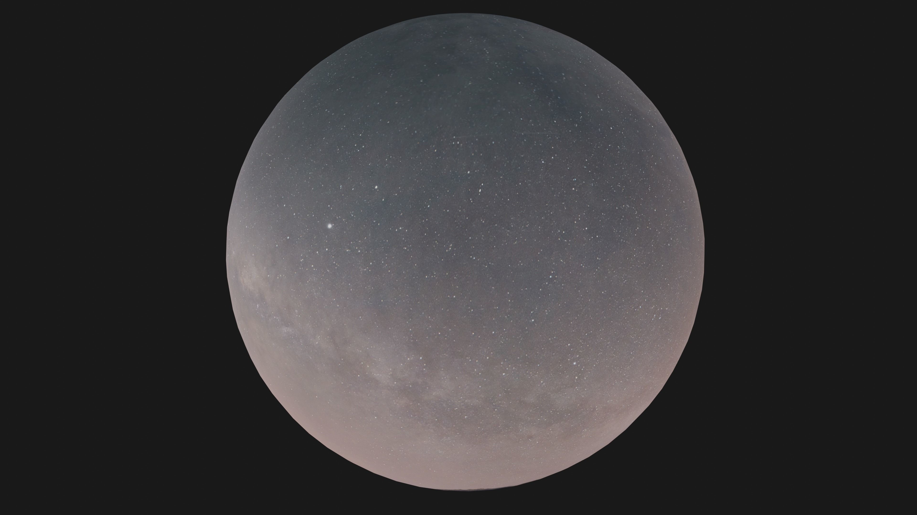 Space Land - HDRI Panoramic Sky - 360 landscape Low-poly 3D model_18