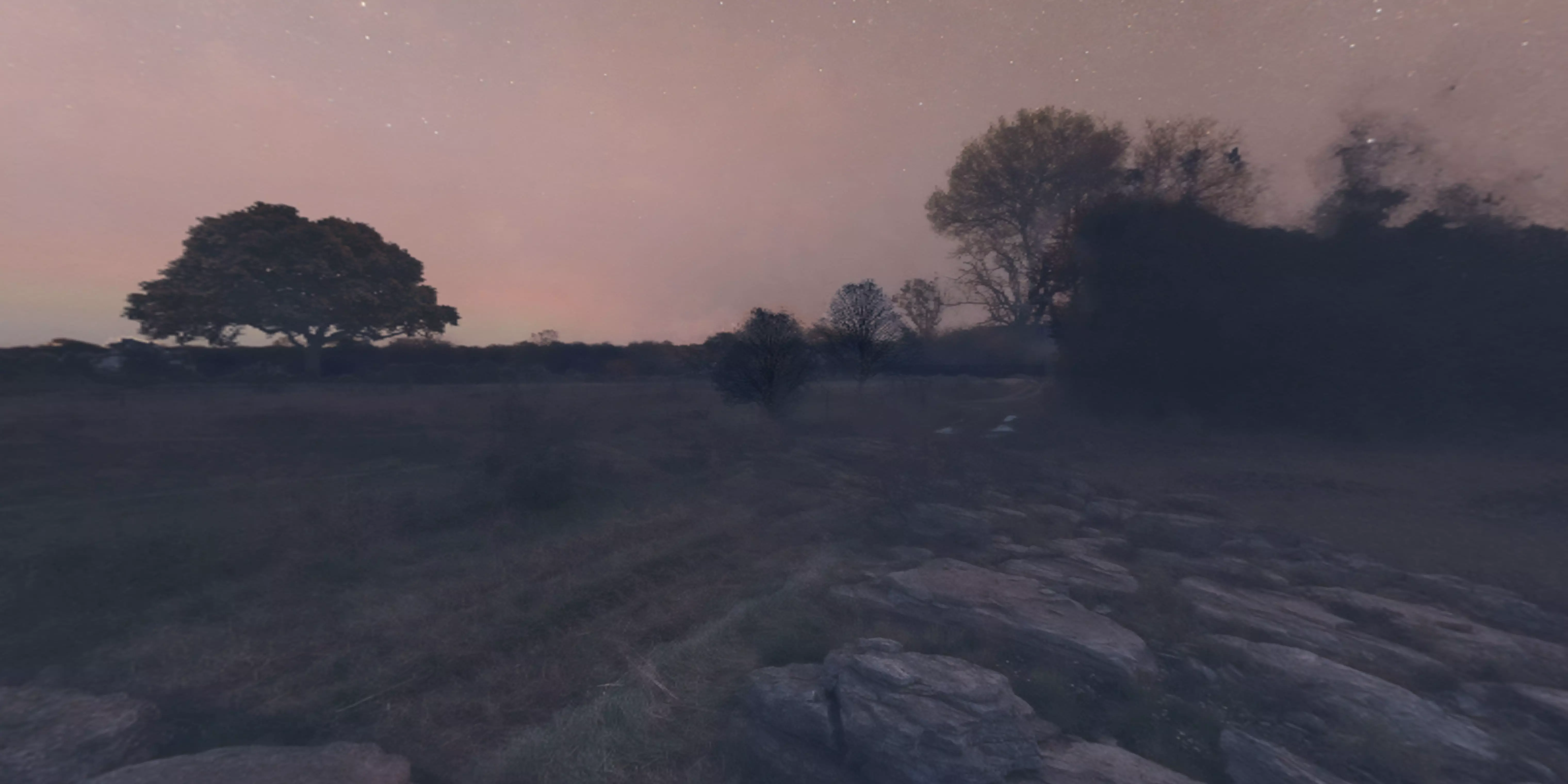 Space Land - HDRI Panoramic Sky - 360 landscape Low-poly 3D model_0