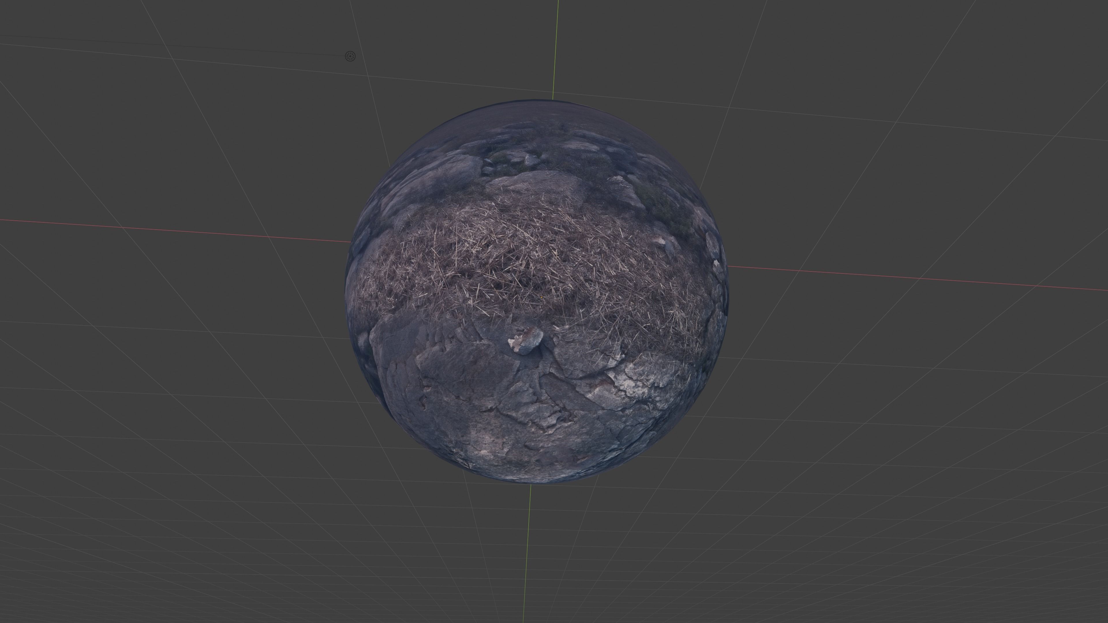 Space Land - HDRI Panoramic Sky - 360 landscape Low-poly 3D model_9