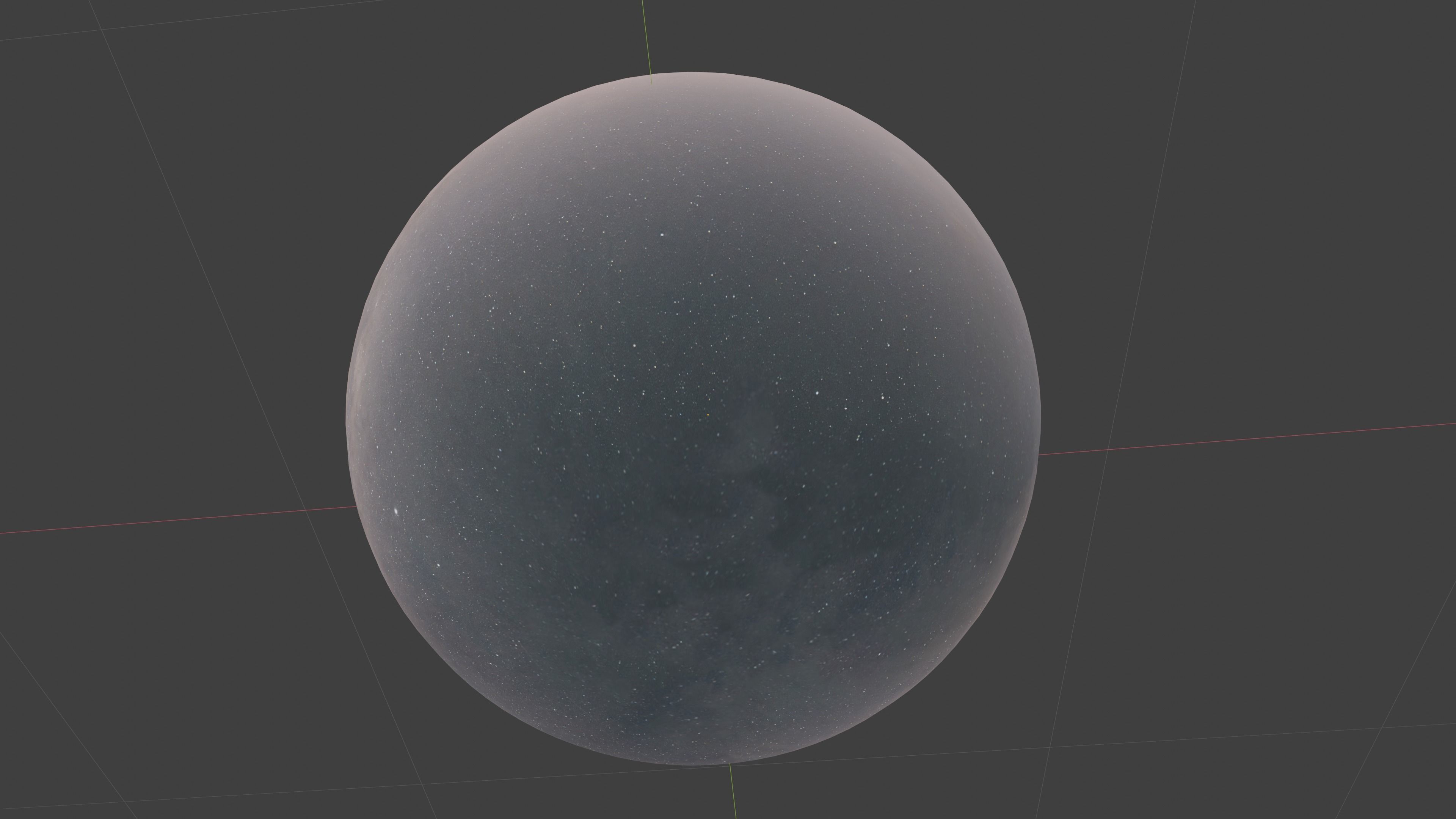 Space Land - HDRI Panoramic Sky - 360 landscape Low-poly 3D model_2