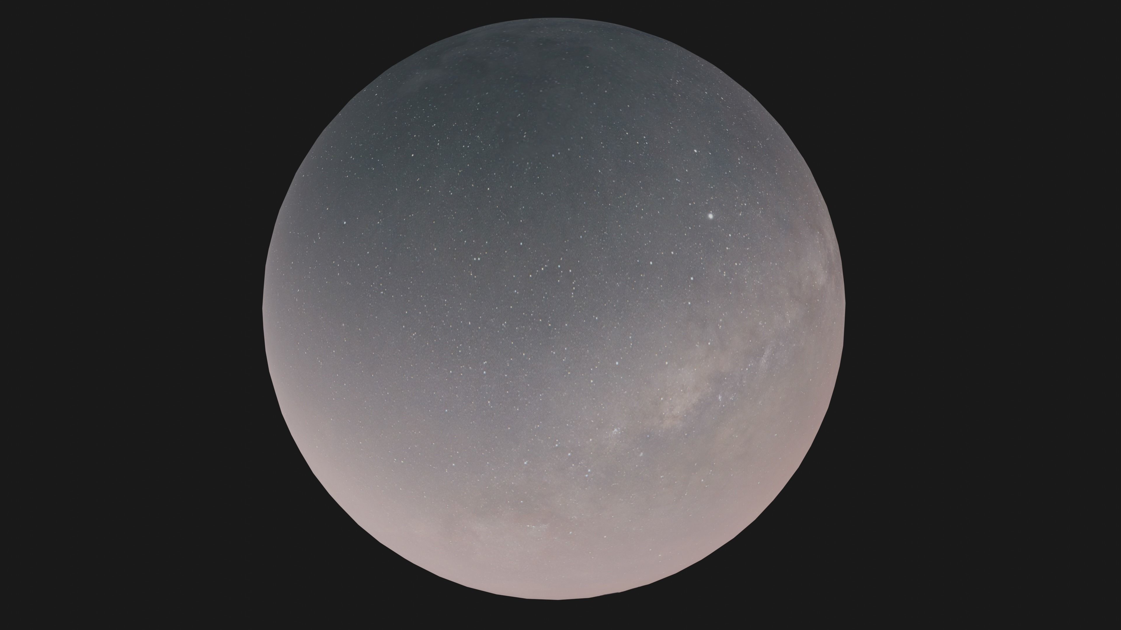 Space Land - HDRI Panoramic Sky - 360 landscape Low-poly 3D model_17