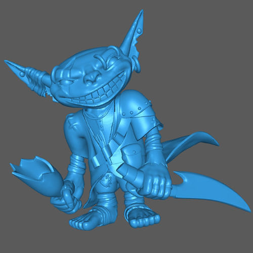 Booger the Goblin Rogue Free 3D print model