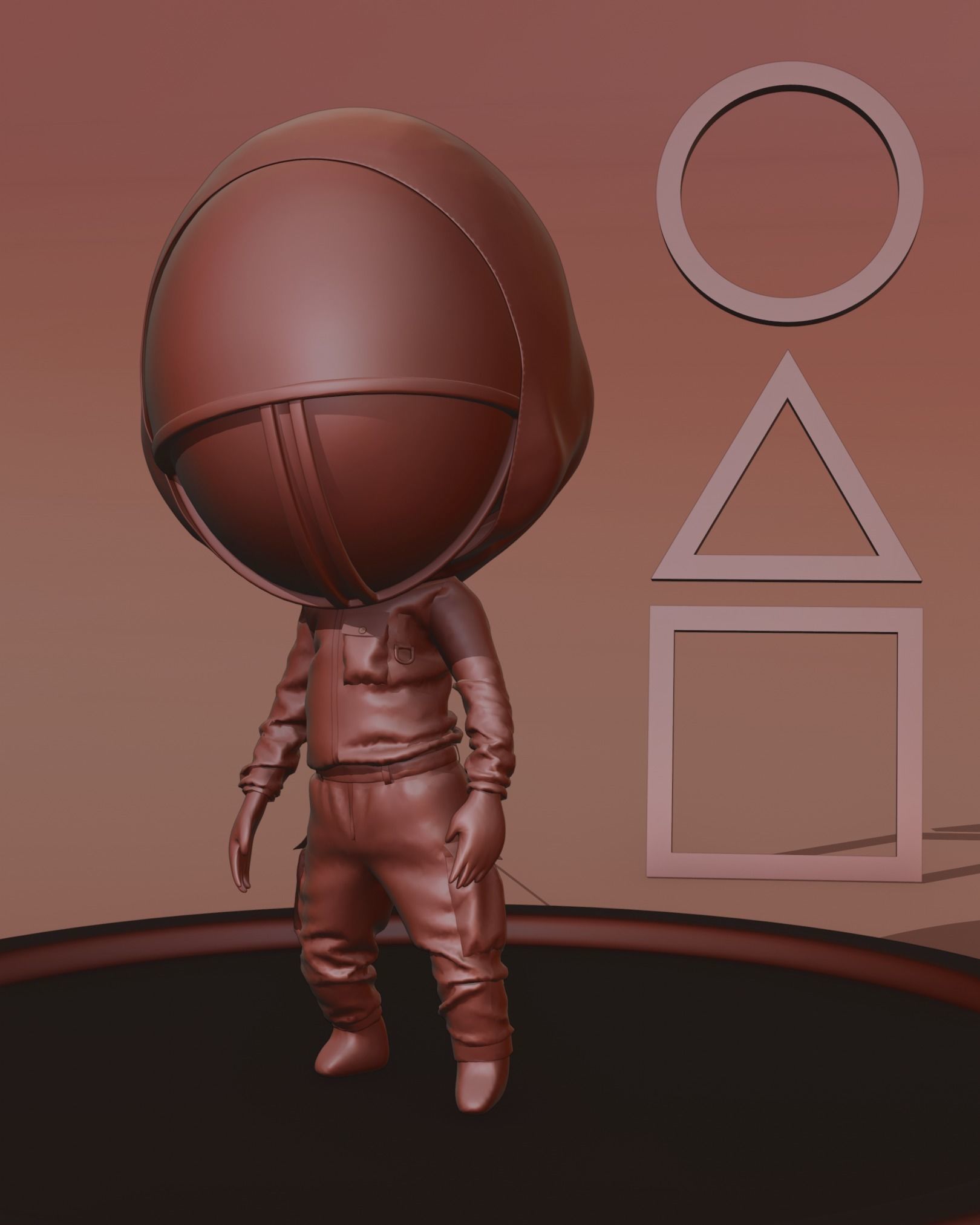 Fanart Squid Game Cartoon 3D model_2