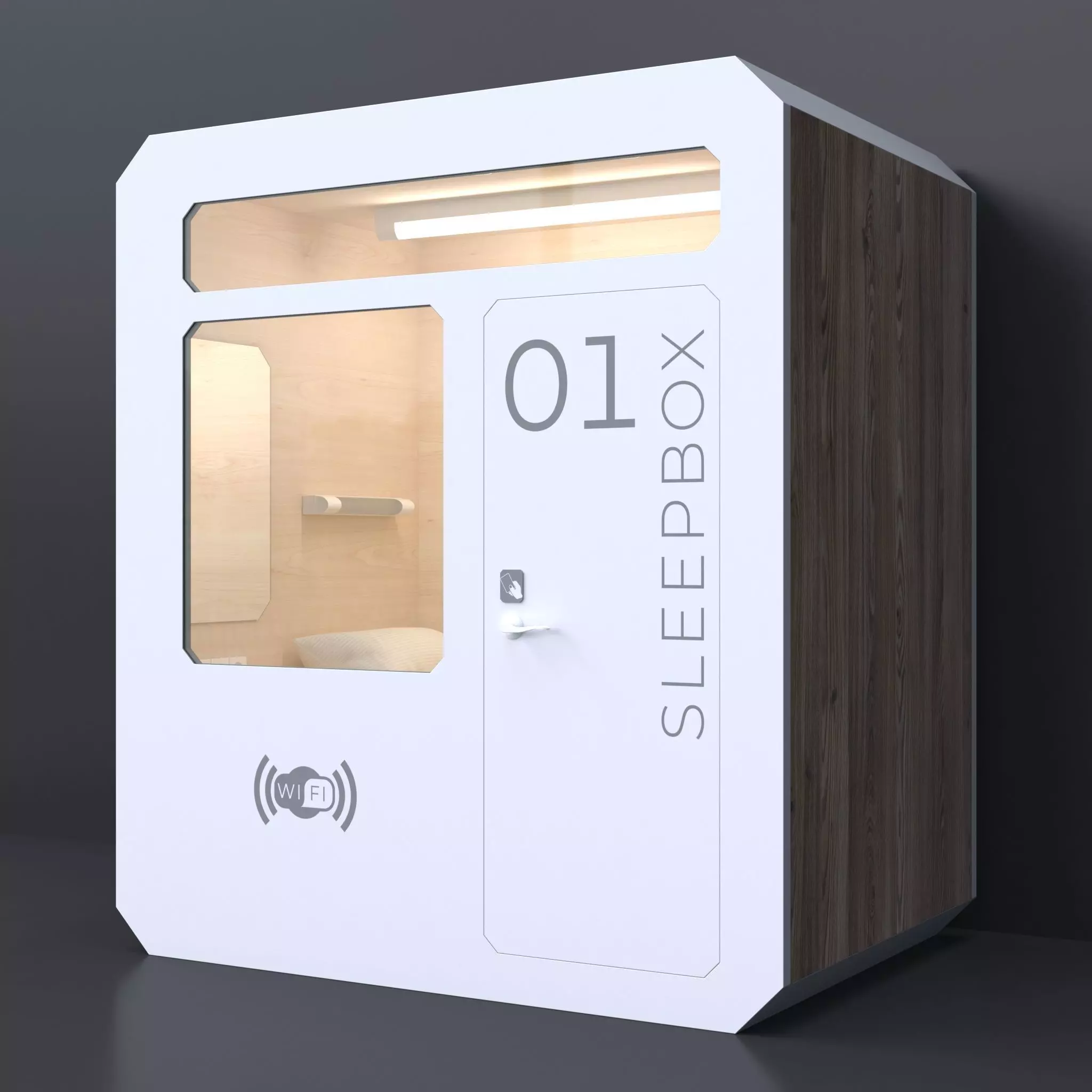 Sleepbox capsule hotel 3D model