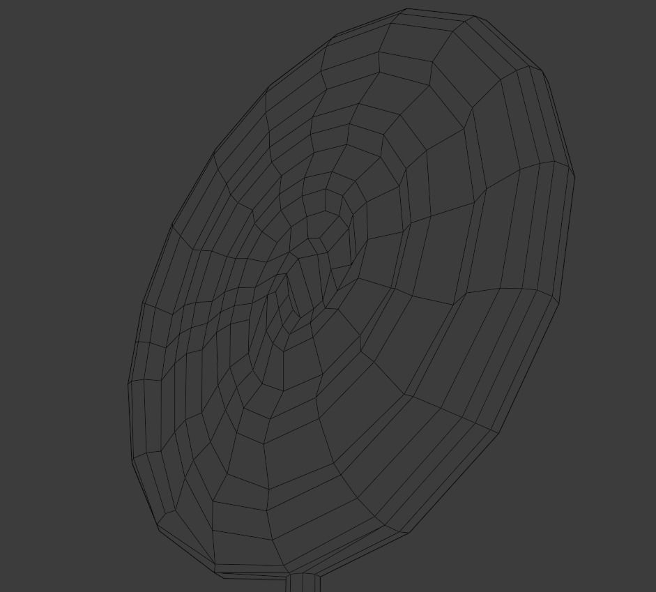 Lollipop on stick Low-poly 3D model_10