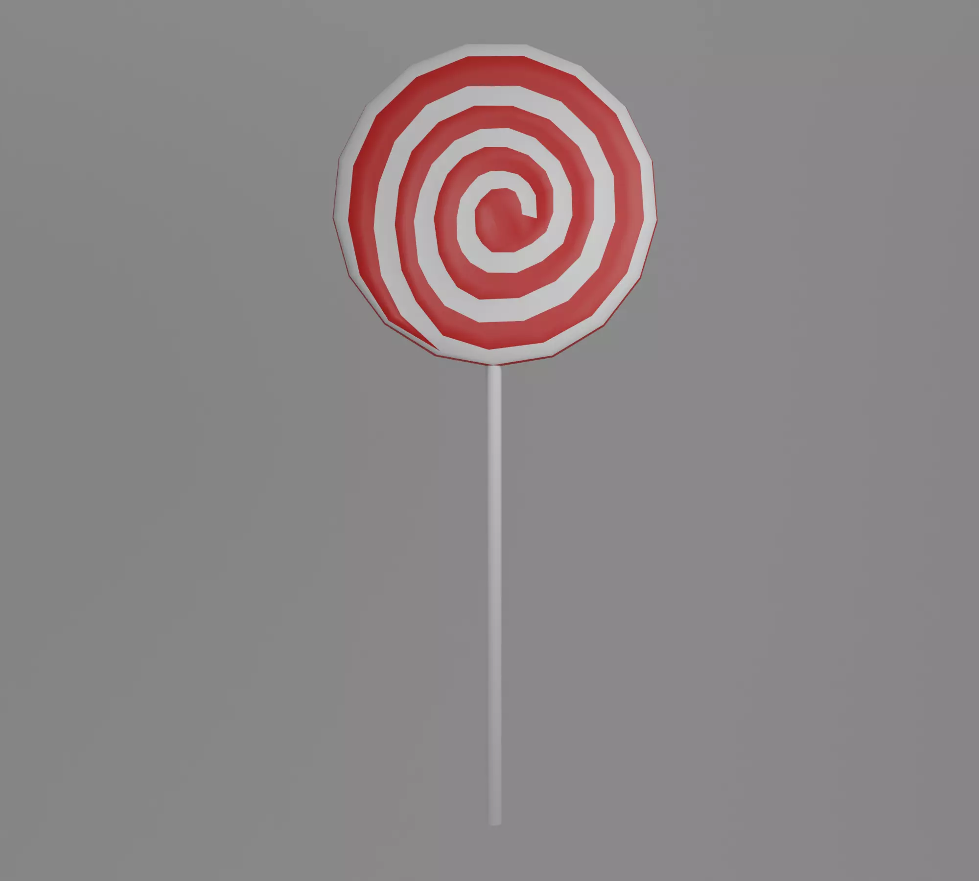 Lollipop on stick Low-poly 3D model_0