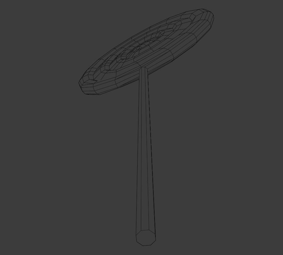 Lollipop on stick Low-poly 3D model_8