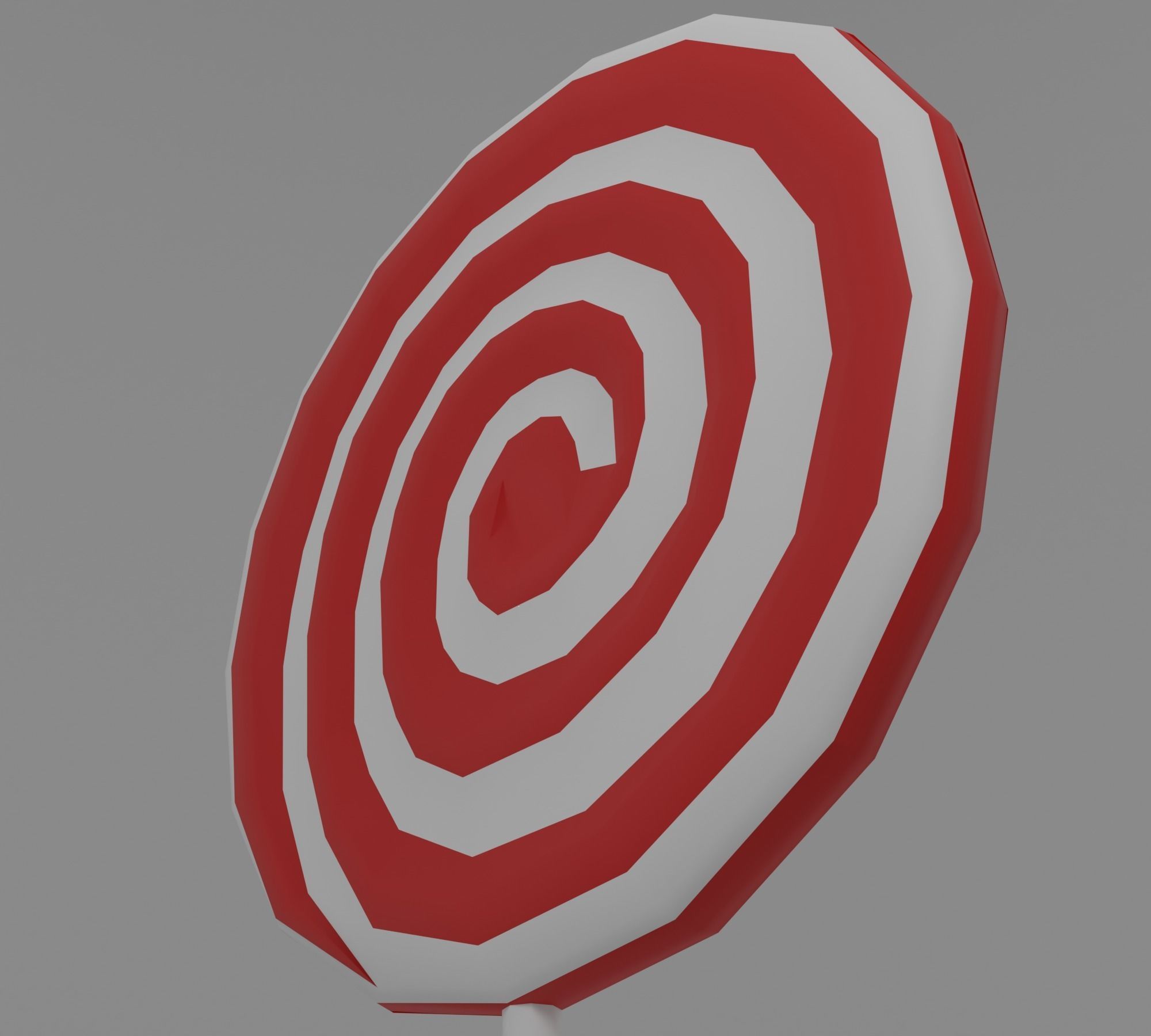 Lollipop on stick Low-poly 3D model_9