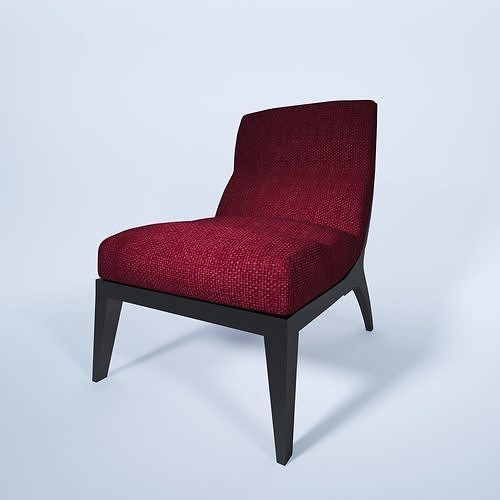 Red chair sofa  Free 3D model