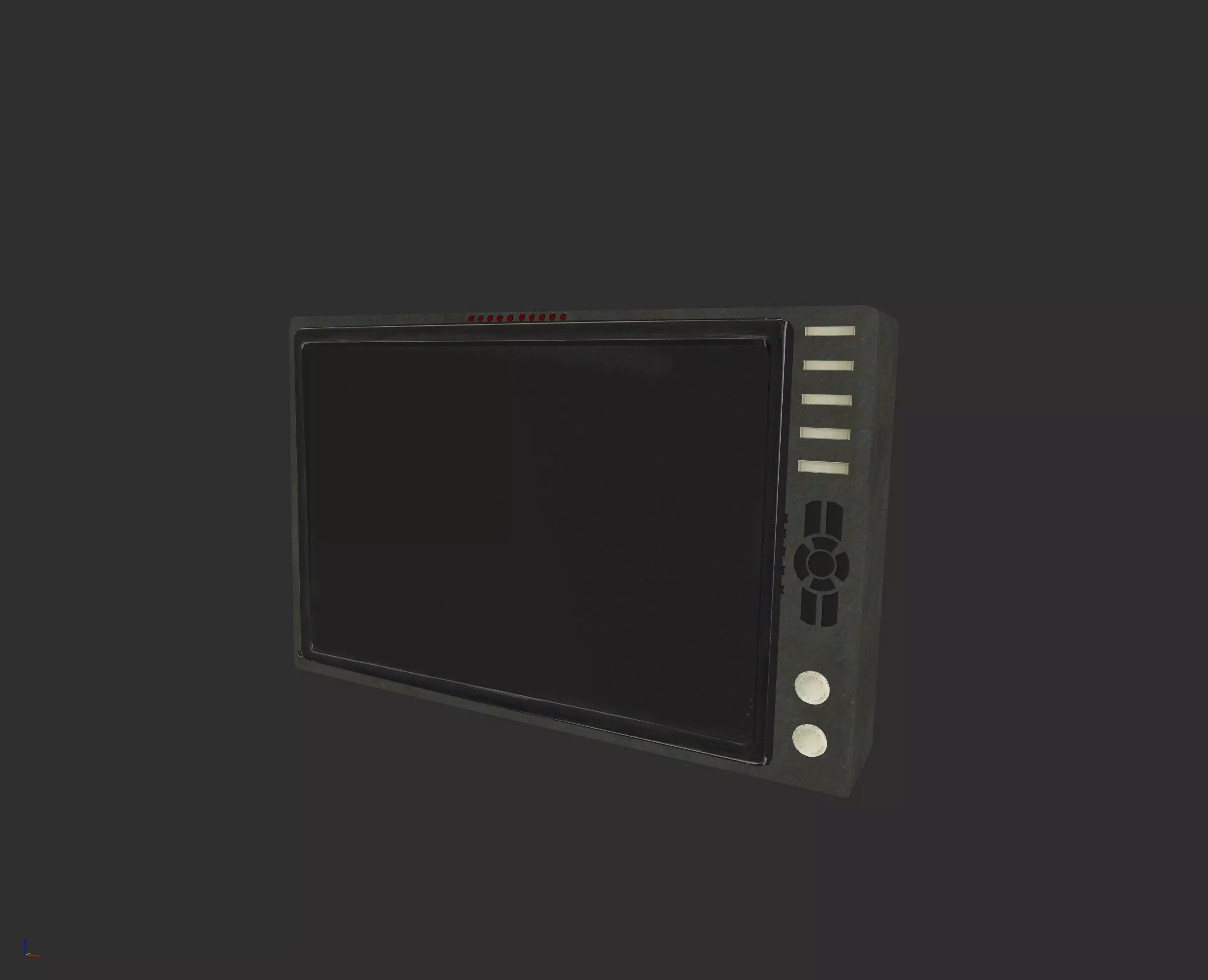 Low-poly PDA tv with remote control Low-poly 3D model