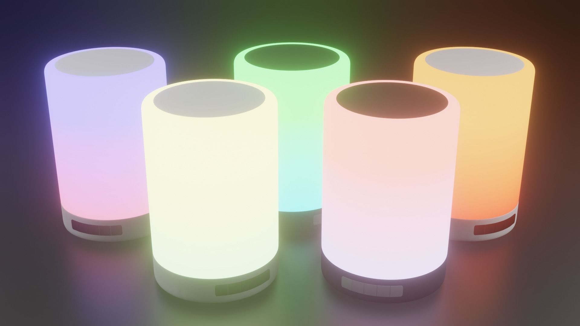 Low Poly Sound System Low-poly 3D model_1