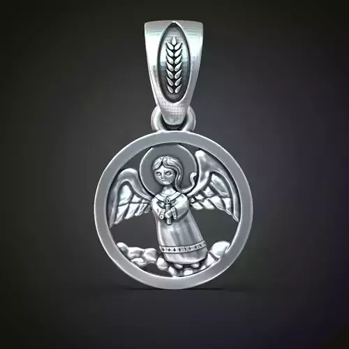 Pendant Christmas Angel 3D print model