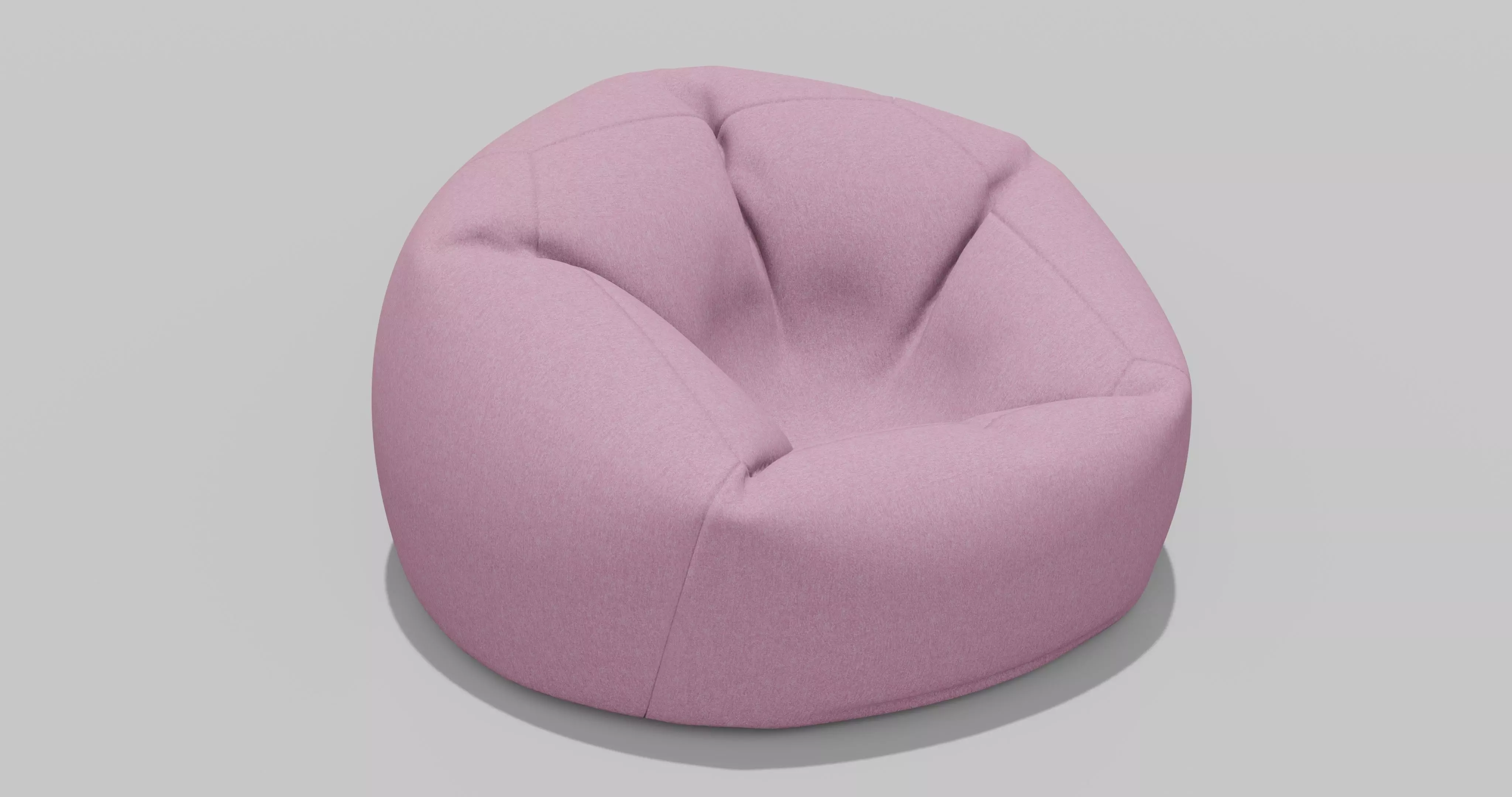 Beanbag bean bag chair 3D model_0