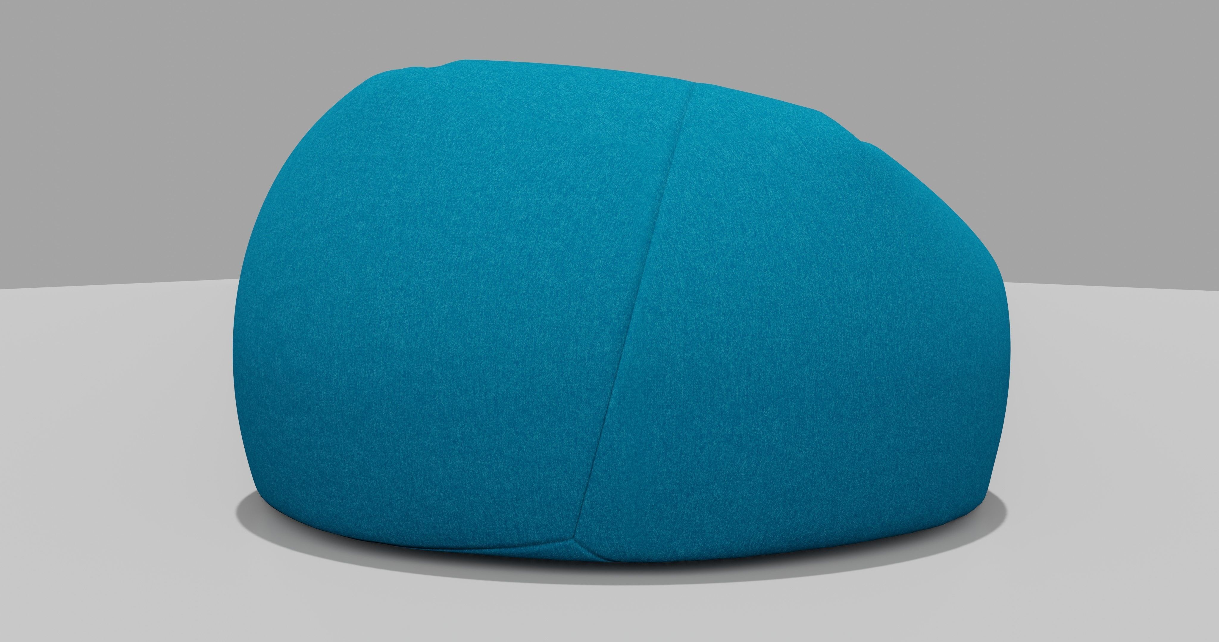 Beanbag bean bag chair 3D model_6
