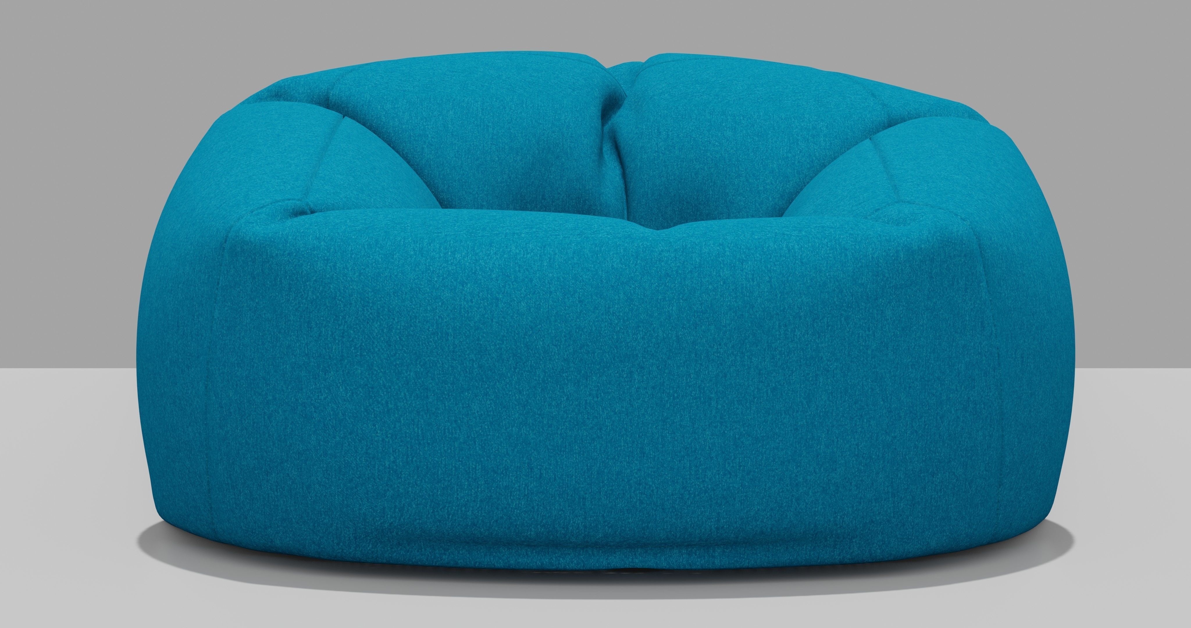 Beanbag bean bag chair 3D model_3