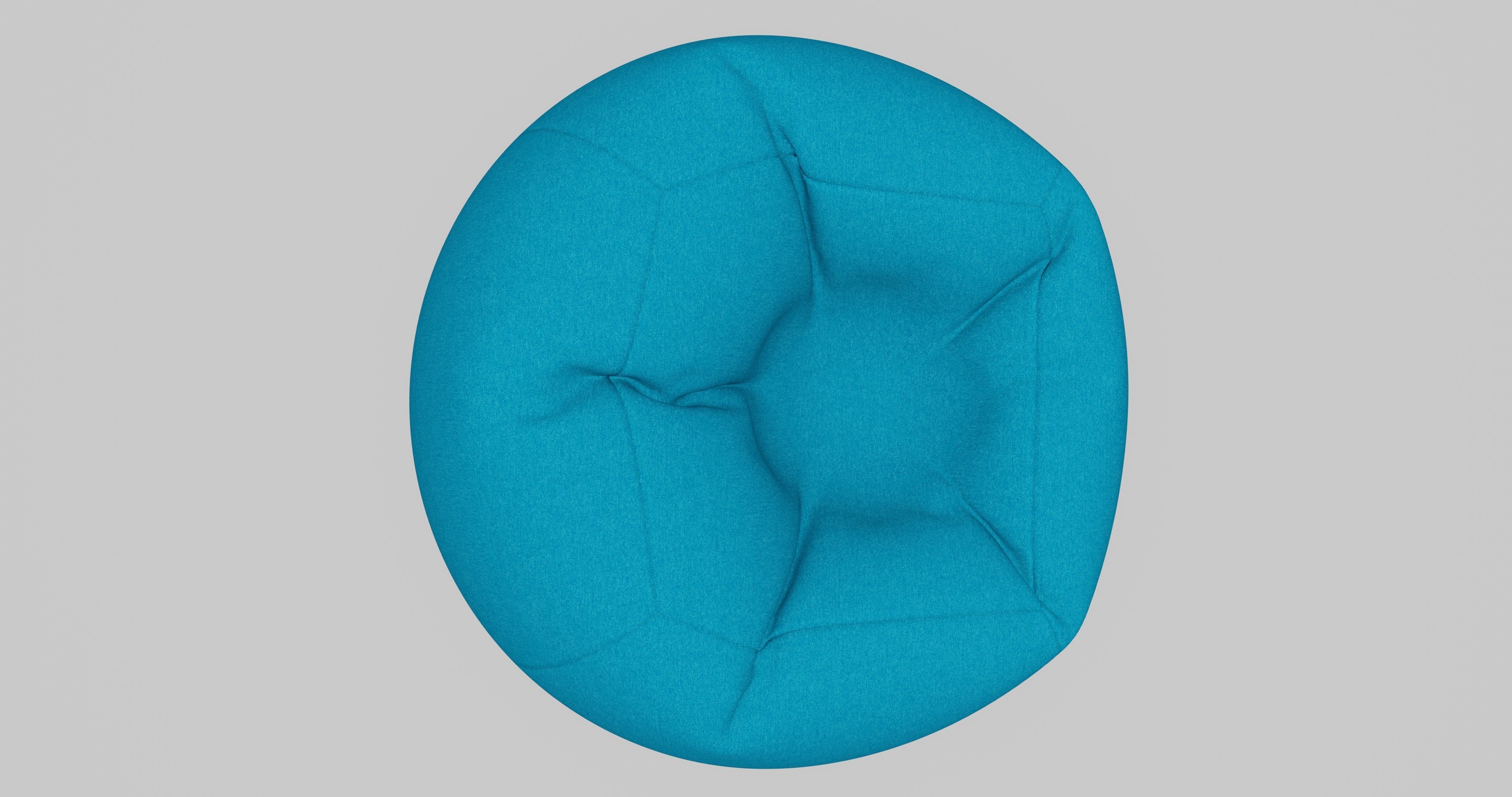 Beanbag bean bag chair 3D model_8