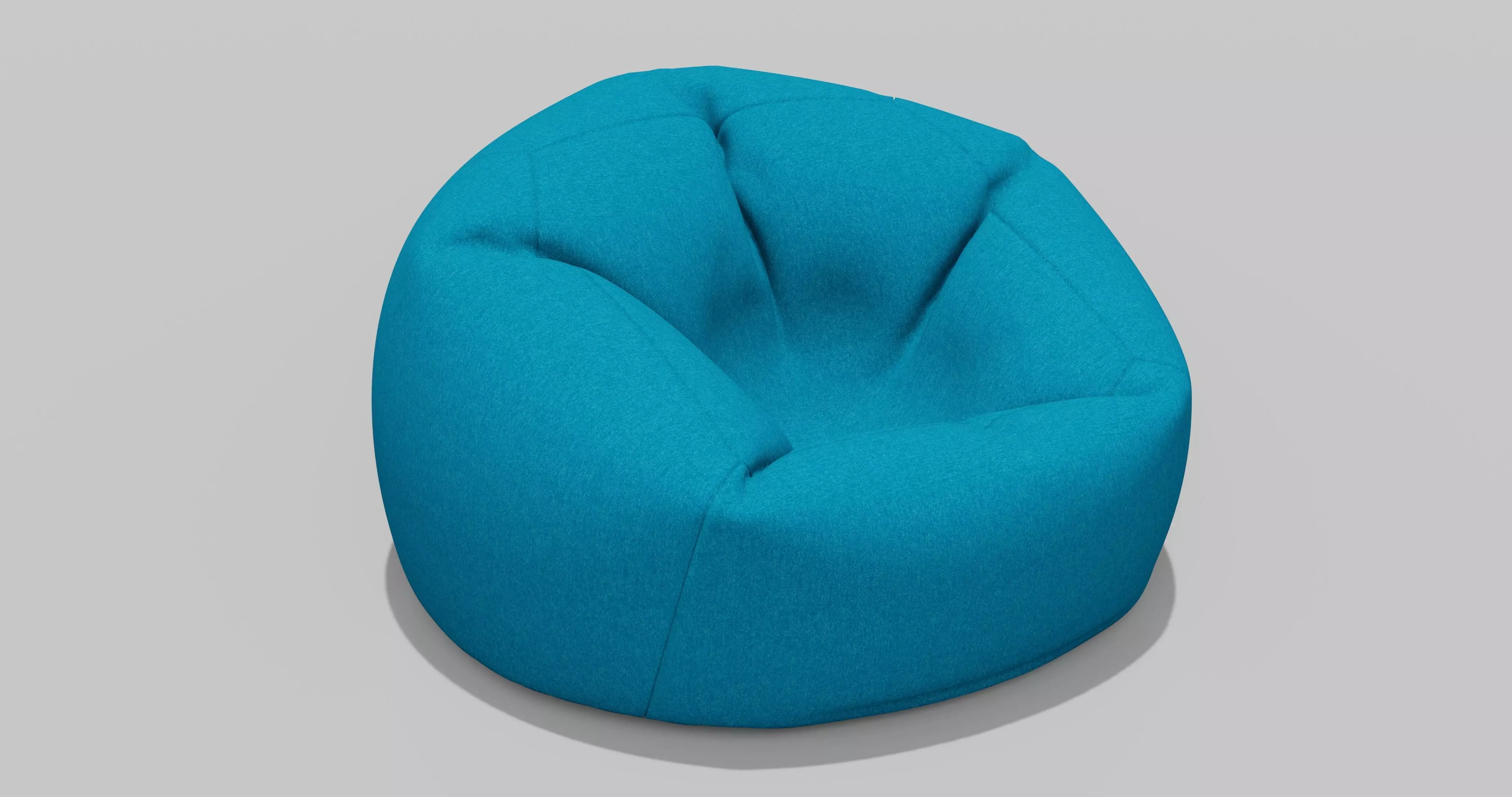 Beanbag bean bag chair 3D model_0