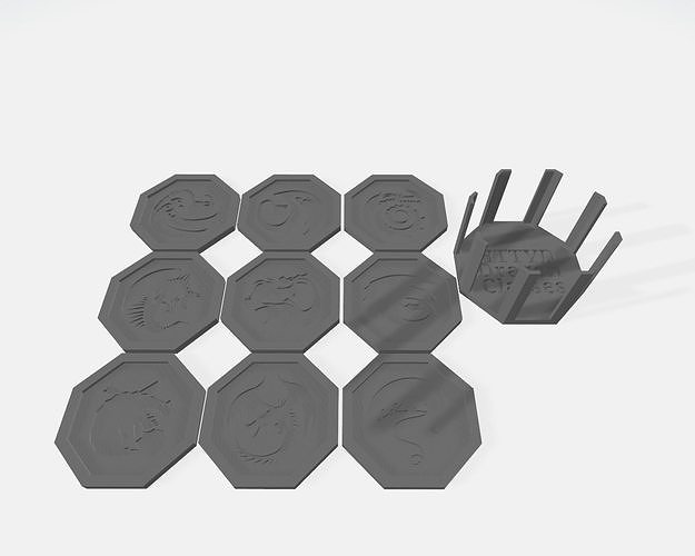 How To Train Your Dragons coaster set 3D print model
