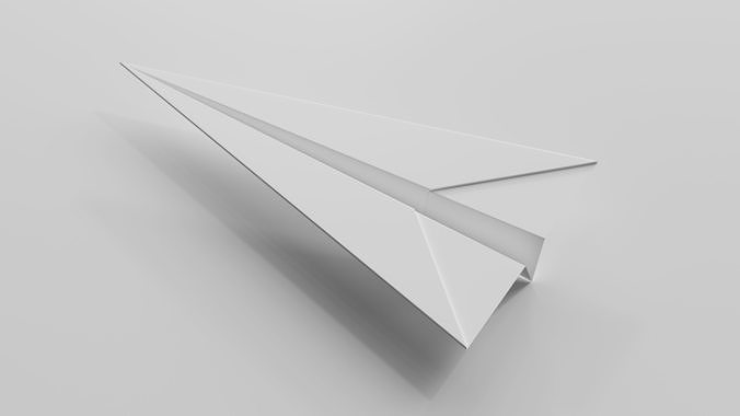 Paper Airplane 3D model