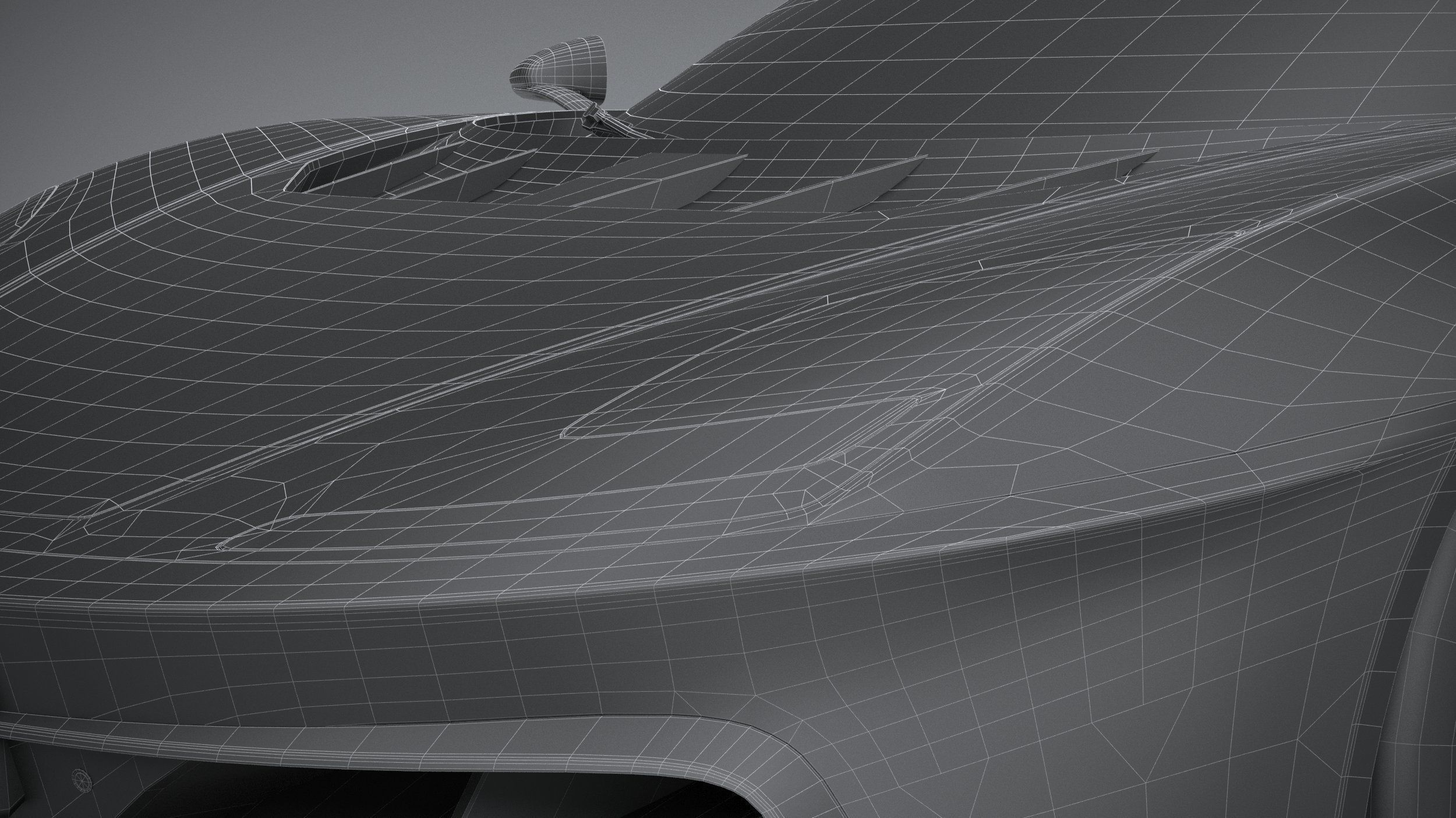 Generic Supercar v2 2020 LowPoly 3D model_30