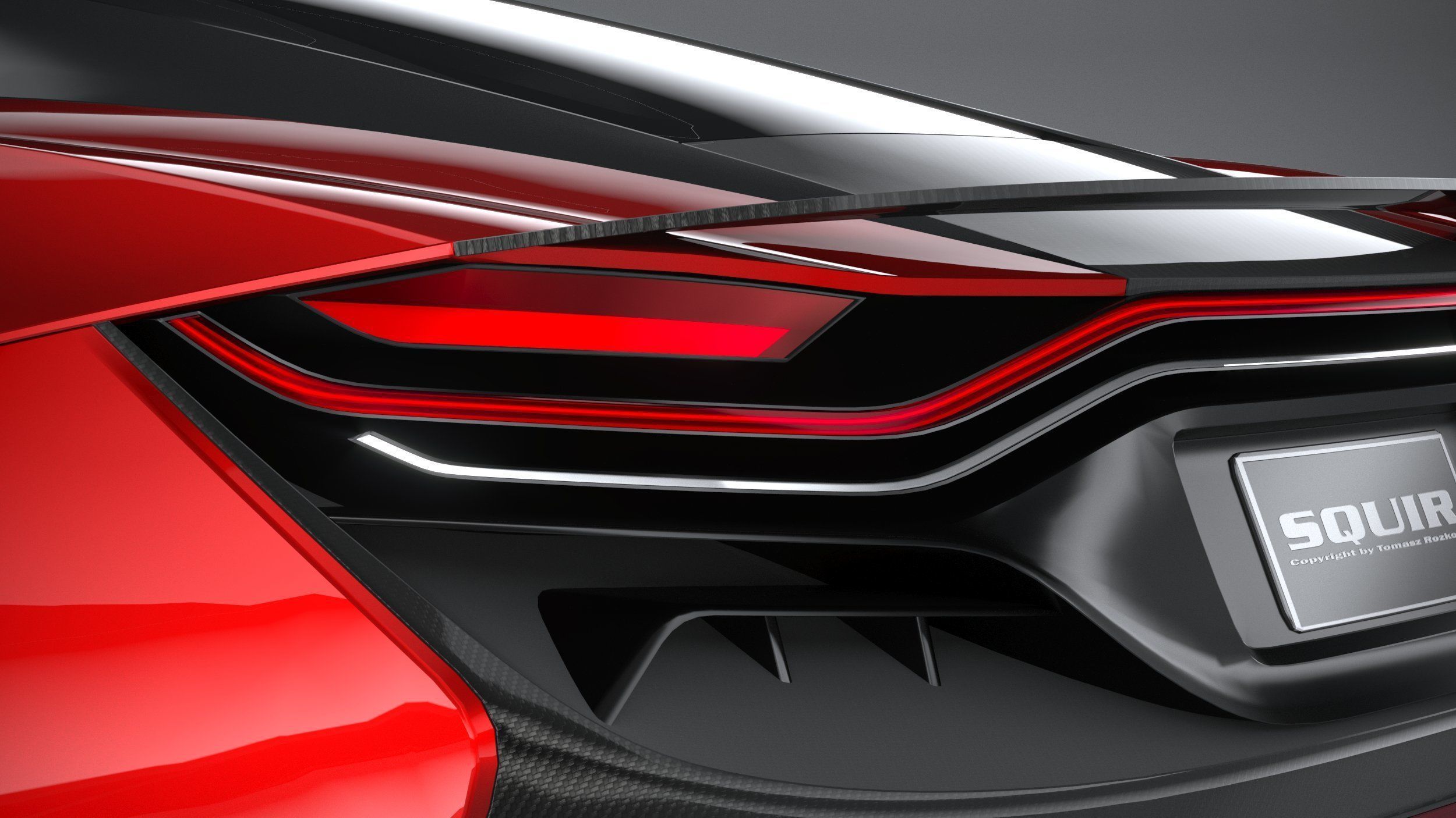 Generic Supercar v2 2020 LowPoly 3D model_15