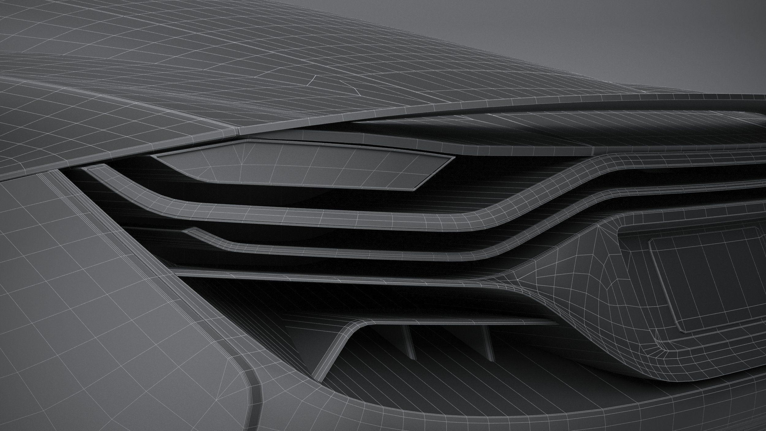 Generic Supercar v2 2020 LowPoly 3D model_31