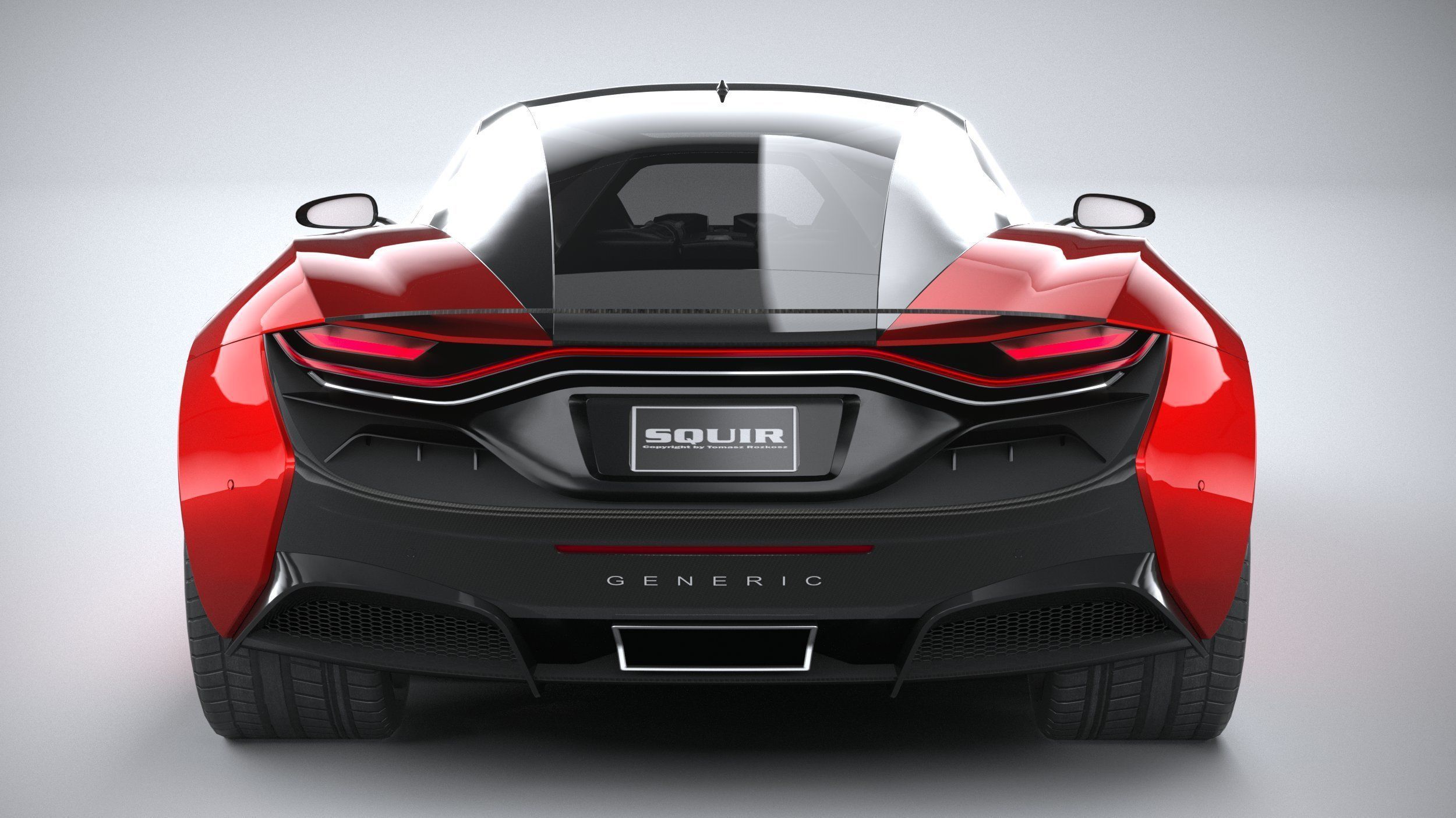 Generic Supercar v2 2020 LowPoly 3D model_4