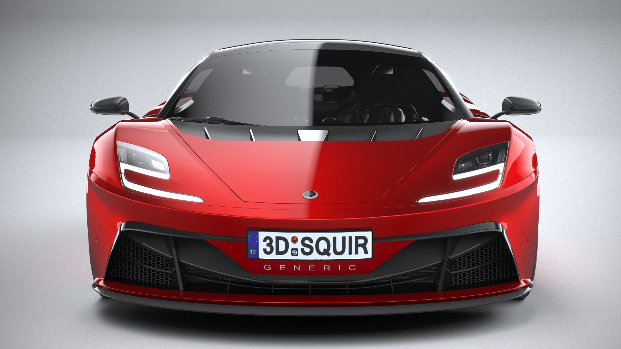 Generic Supercar v2 2020 LowPoly 3D model_13