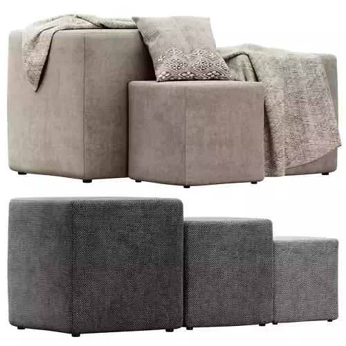 Stack Ottoman Poufs Seatings by Naula