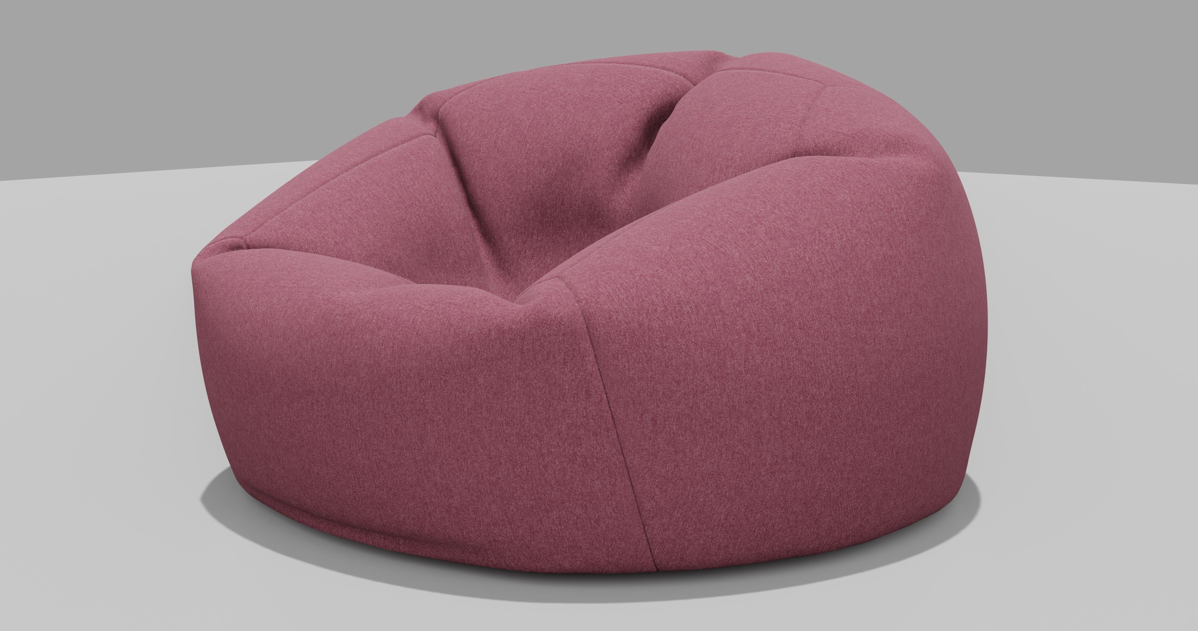 Beanbag bean bag chair 3D model_1