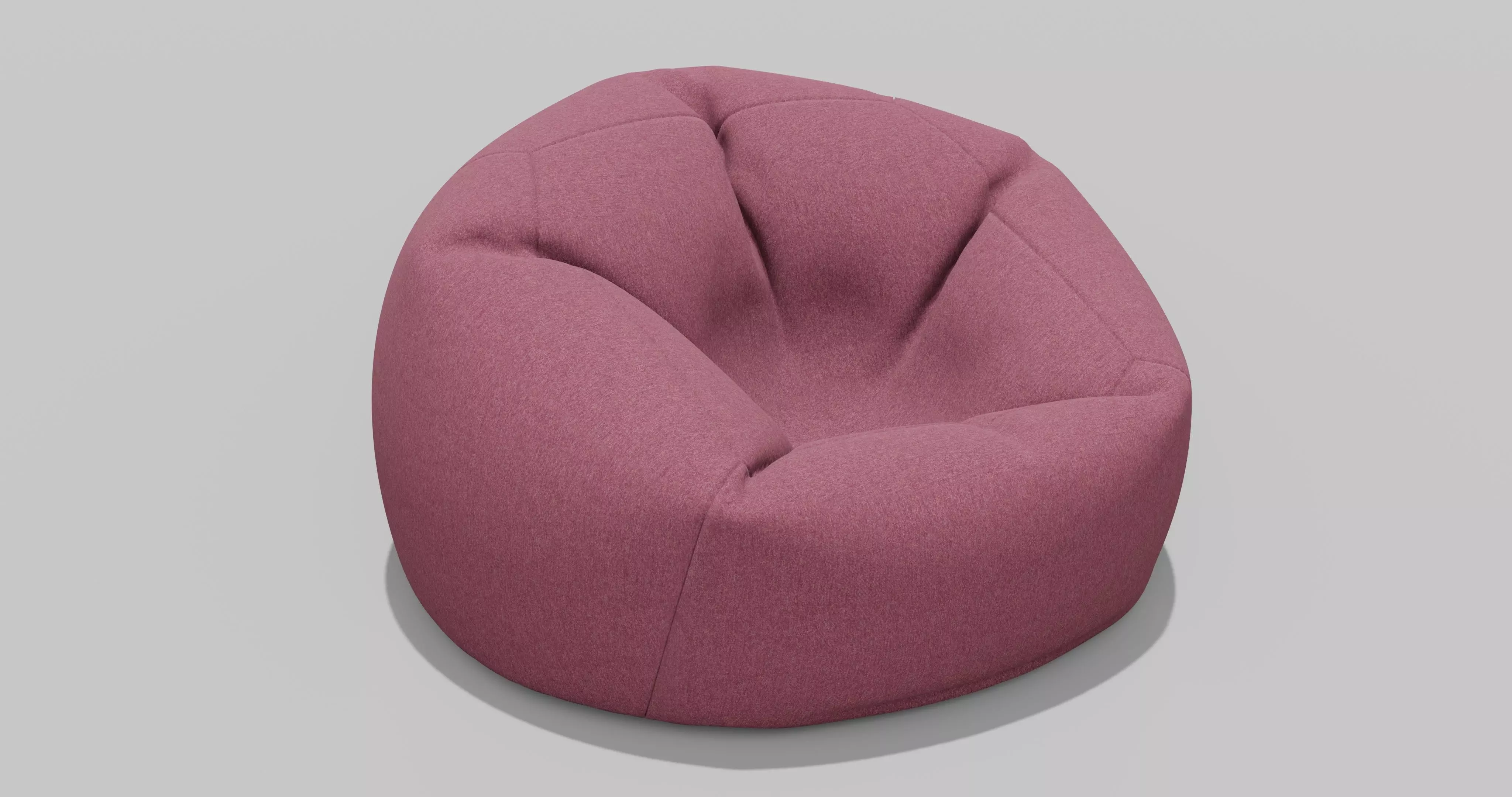 Beanbag bean bag chair 3D model_0