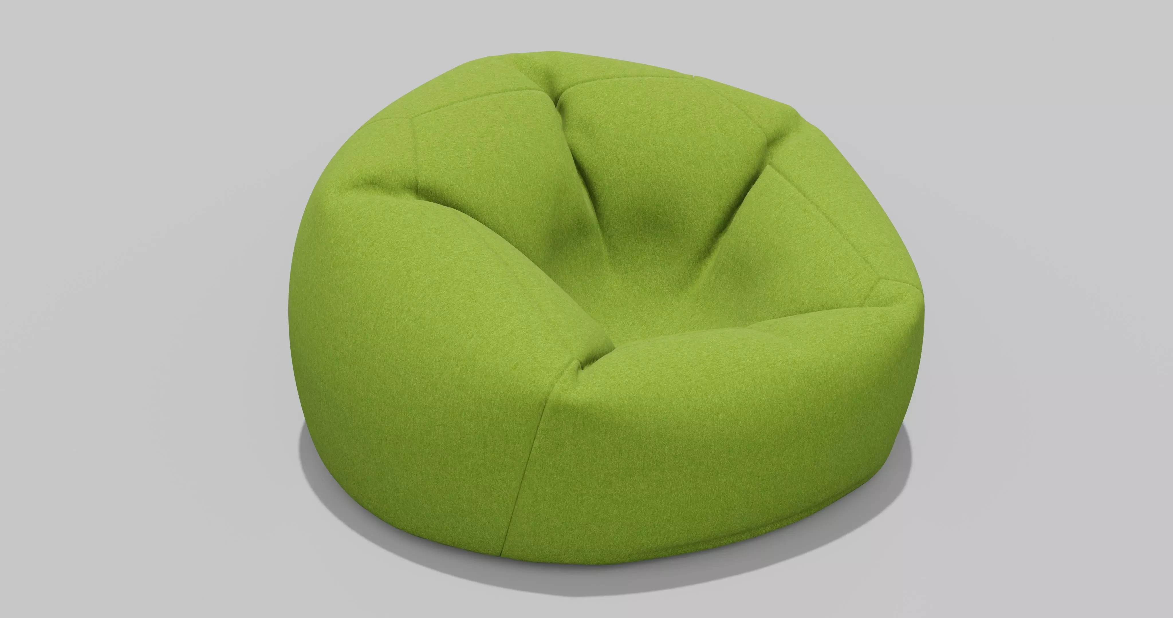 Beanbag bean bag chair 3D model_0