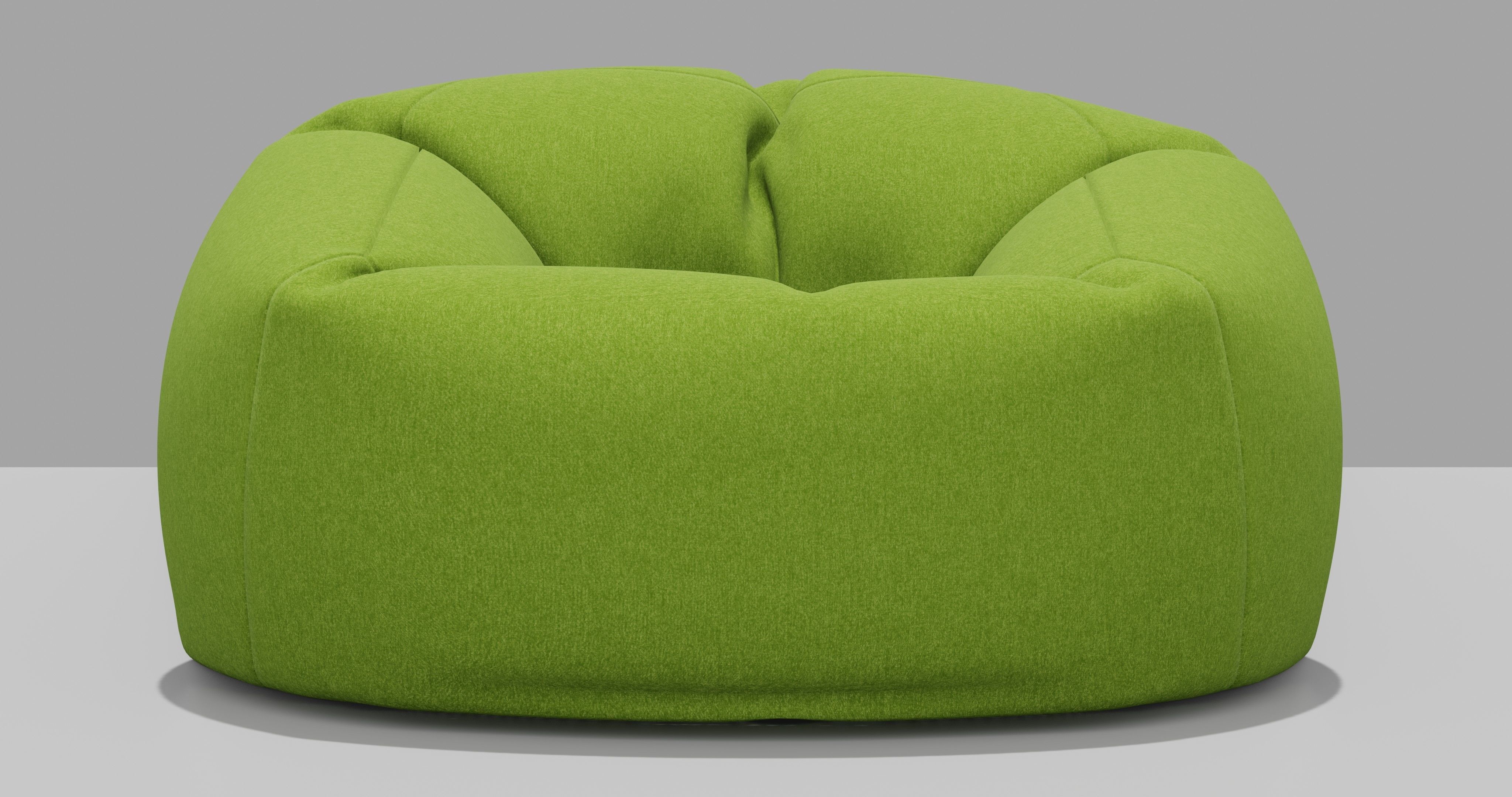 Beanbag bean bag chair 3D model_3