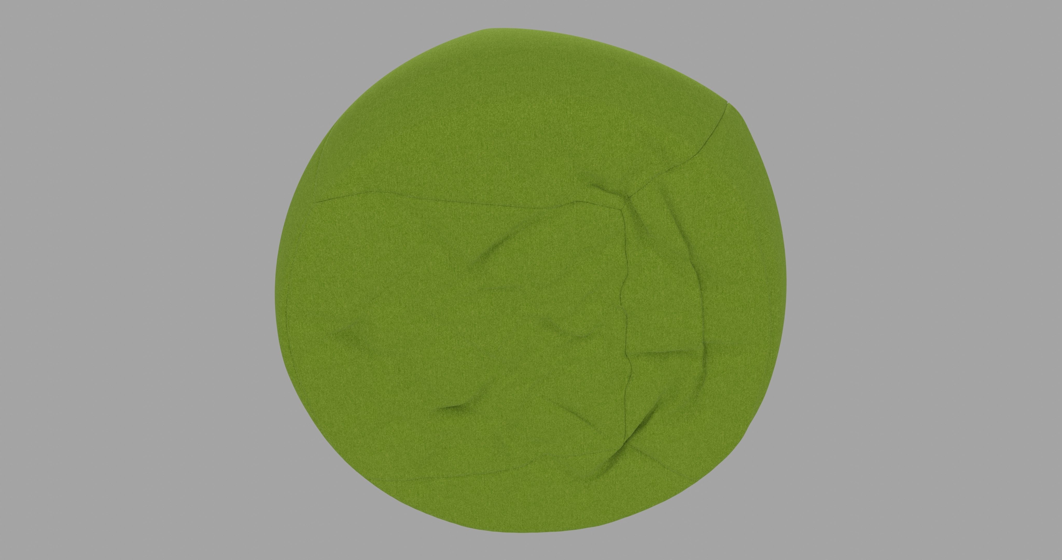 Beanbag bean bag chair 3D model_9