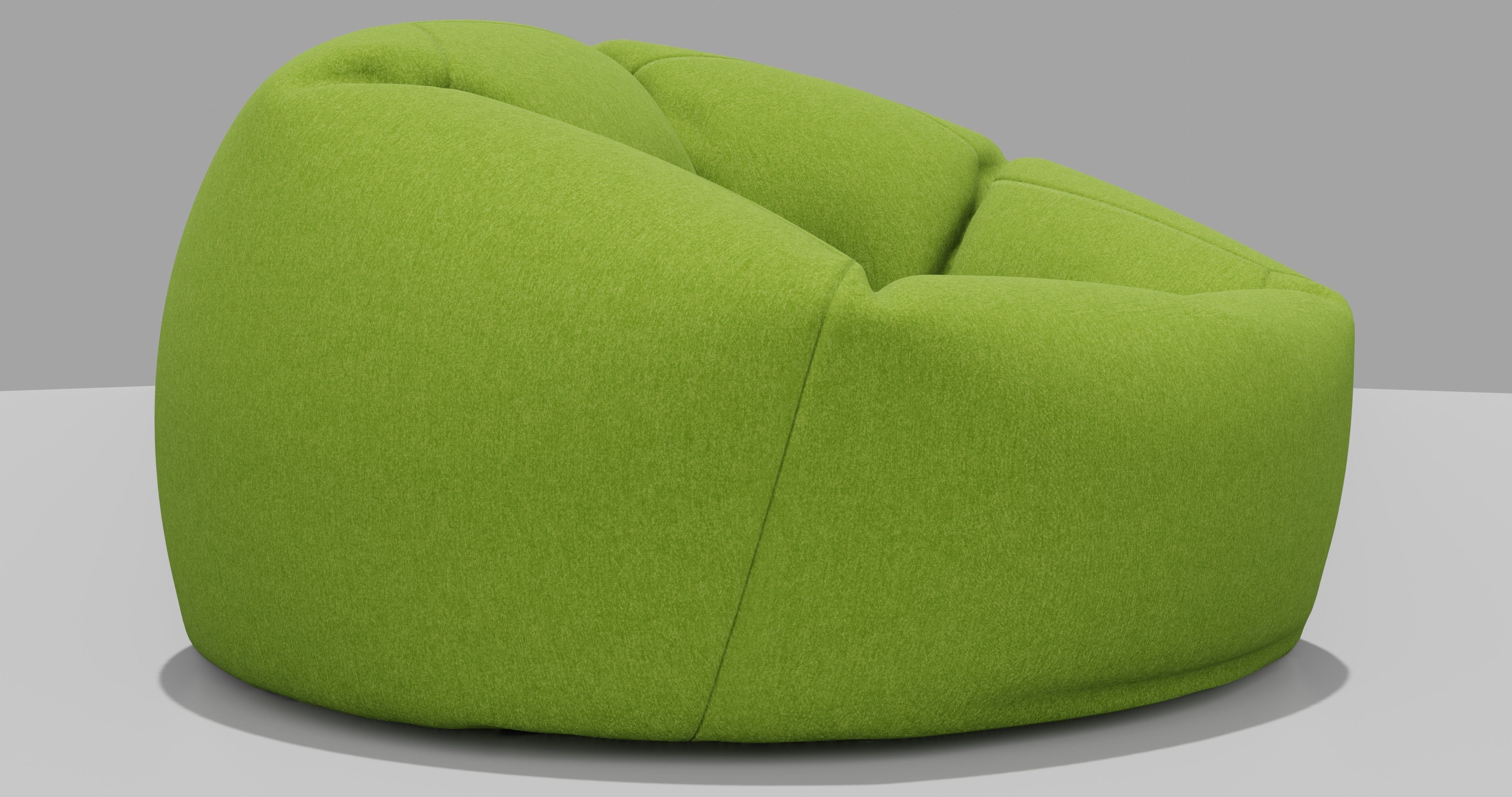 Beanbag bean bag chair 3D model_2