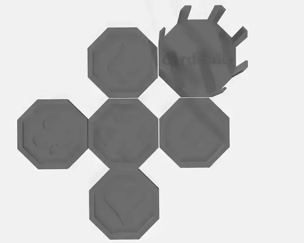 Card suit coaster set