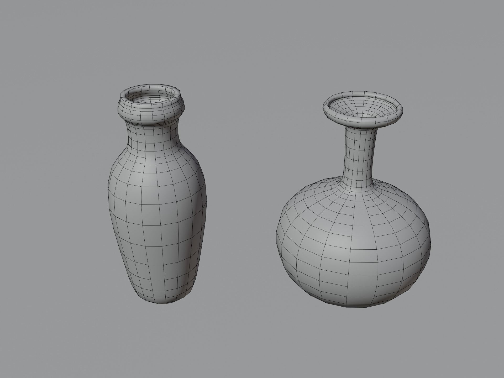 Medieval Tableware Low-poly 3D model_11