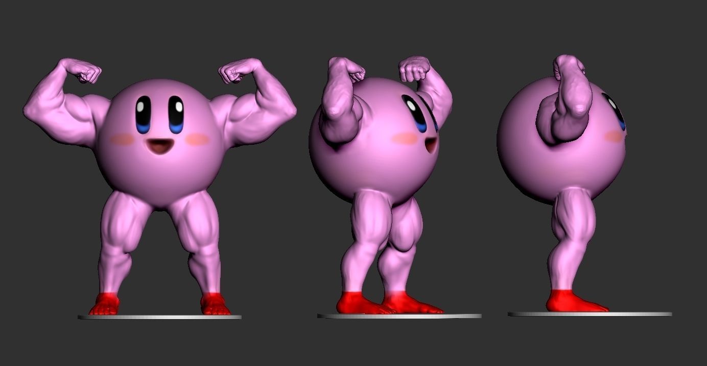 super kirby 3D print model_7
