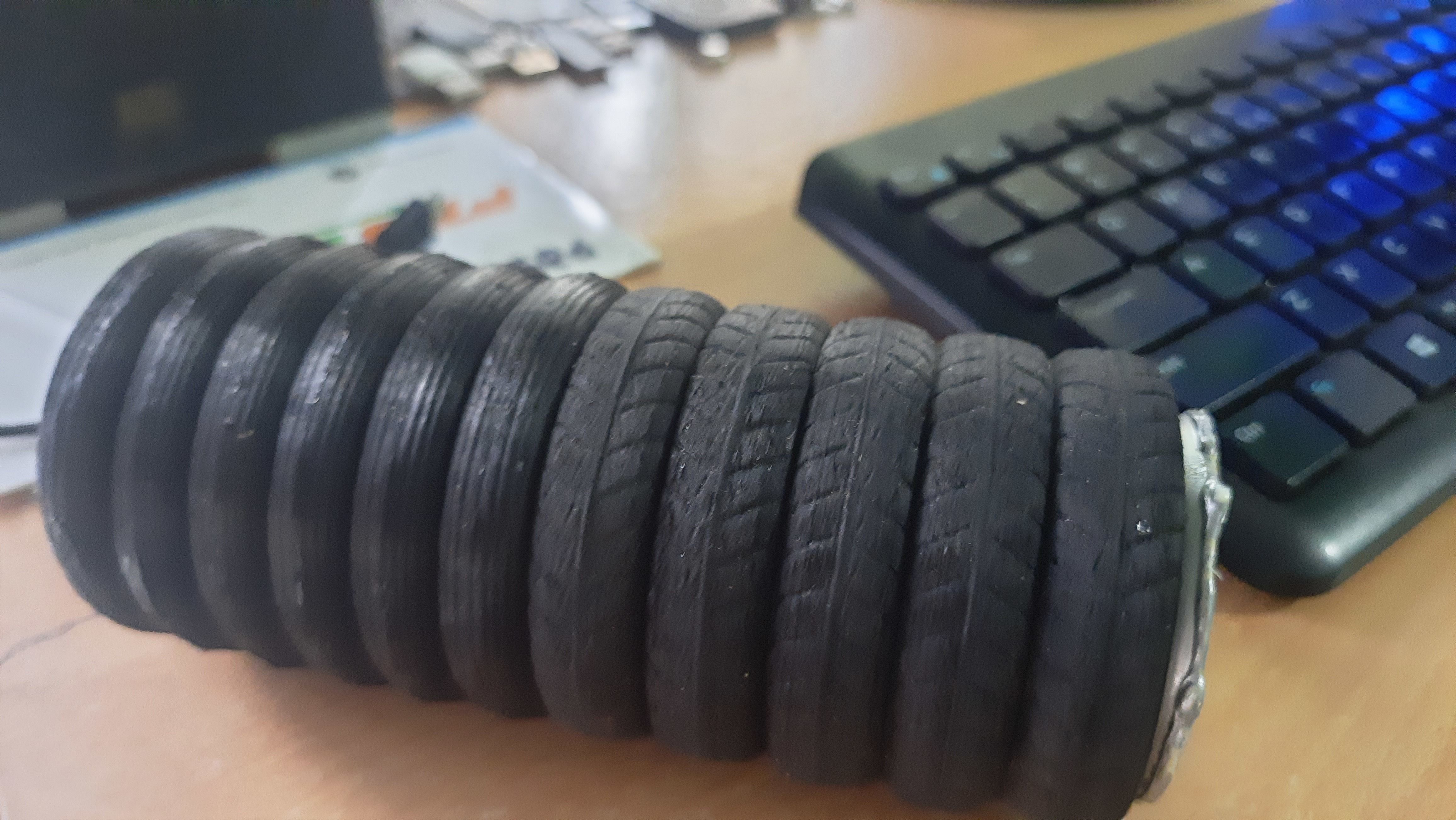 1 10th Scale 3D printable motorcycle tire - FRONT 3D print model 3D print model_4